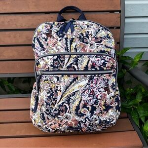 Vera Bradley Tangier Paisley XL Campus Backpack in Performance Twill